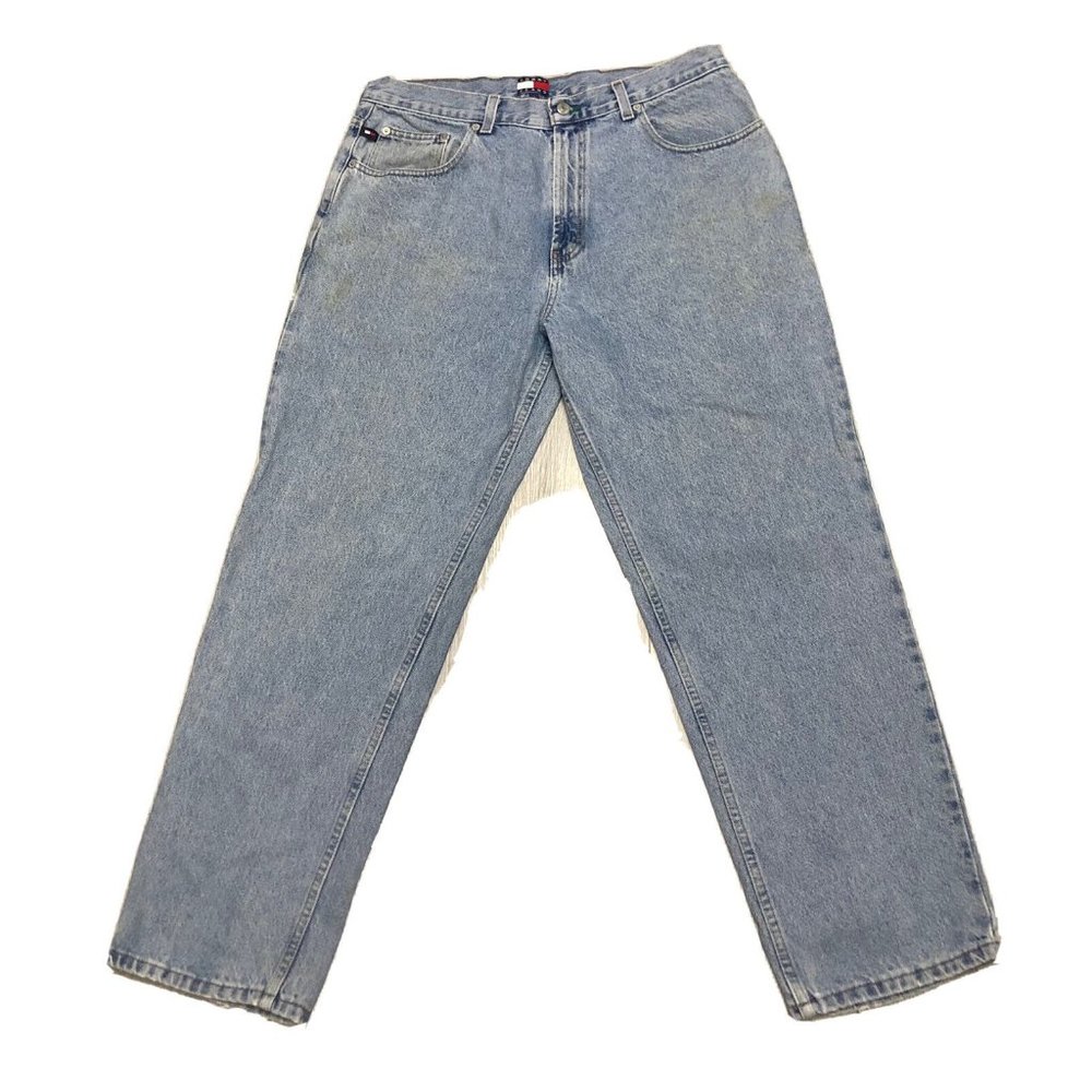 Tommy Hilfiger Jeans Men’s 36x30 Denim Vintage Baggy Dad Jeans 90s Boyfriend